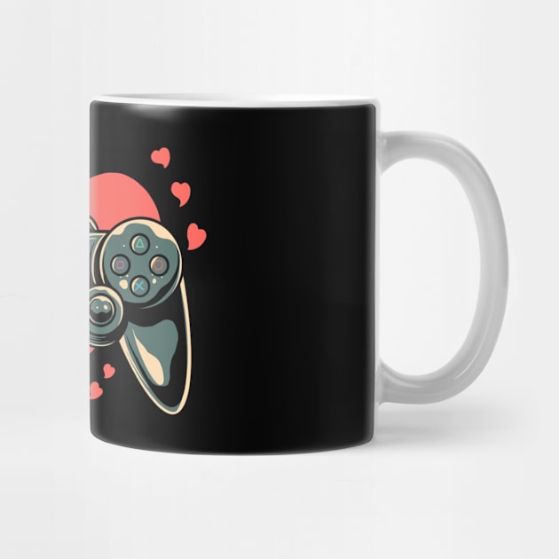 Gaming Gamer Heart Video Gamer Cute Gift by Teewyld